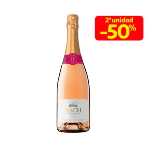 BACH Cava brut rosado con denominación de origen Cava botella de 75 cl.
