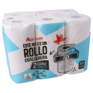 Imagen de PRODUCTO ALCAMPO Papel de cocina compacto de doble capa con certificado Ecolabel 6 uds.