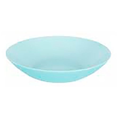 Plato hondo de vidrio opal 20cm, color turquesa, Diwali LUMINARC.
