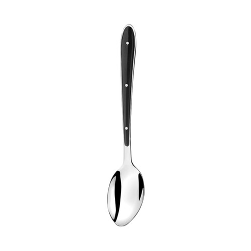 Cucharilla para postre  con manga color negro y fabricada con acero inoxidable, Amefa.