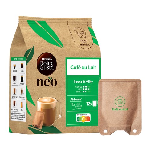 DOLCE GUSTO NEO Café con leche cápsulas 12 uds. 108 g.