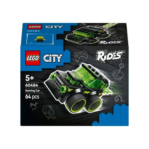 LEGO City 60484 Vehículos: Coche de Carreras de Videojuego