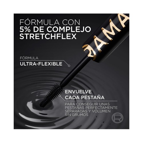 L´ORÉAL PARIS Panorama all night tono black Máscara de pestañas con efecto volumen.