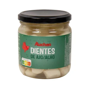 PRODUCTO ALCAMPO Dientes de ajo en aceite de oliva PRODUCTO ALCAMPO frasco de 210 g.