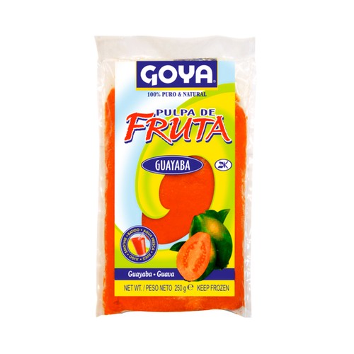 GOYA Pulpa de guayaba congelada, 100% natural GOYA 250 g.