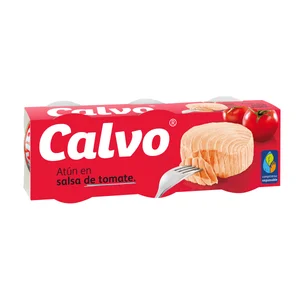 CALVO Atún en salsa de tomate 3 uds x 52 g.