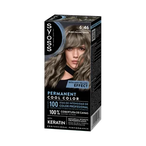 SYOSS tono 6_46 Rubio oscuro ceniza Coloración capilar permanente con keratina y efecto anti-amarillo.