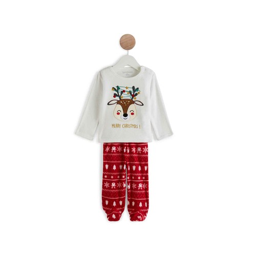 Pijama Navideño micropolar para bebé IN EXTENSO, talla 92.