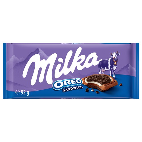 MILKA Chocolate con leche Oreo 92 g.