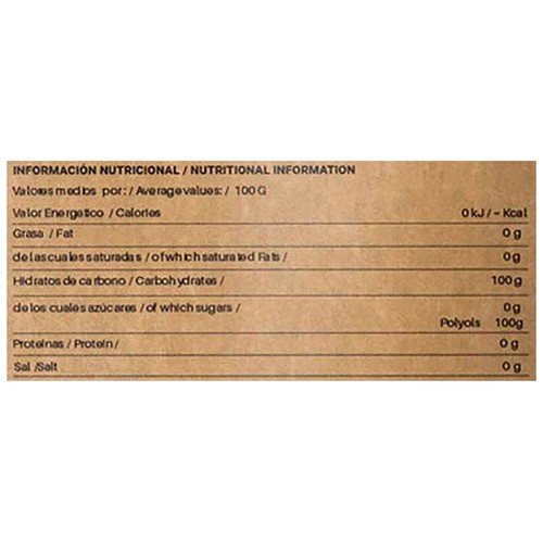 DULCILIGHT Edulcorante (Erythritol) 100% natural, zero calorias 300 g.