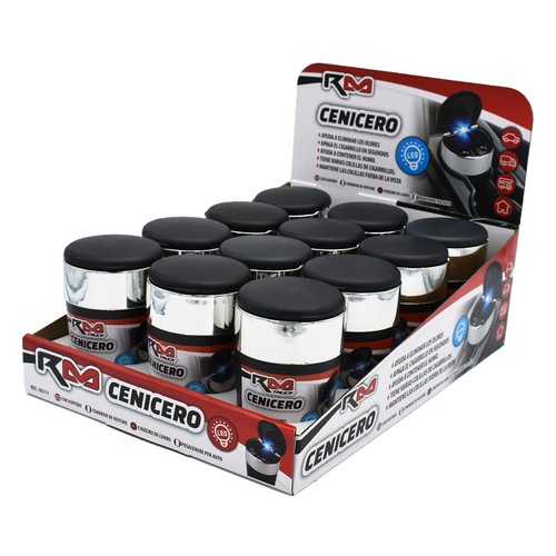 Cenicero coche con led, ROLMOVIL.