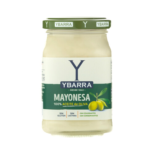 YBARRA Mayonesa 100% aceite de oliva frasco 225 ml.