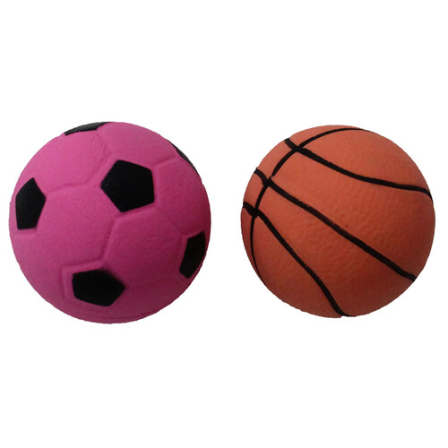 PRODUCTO ALCAMPO Juguete pelota de goma (diseño deportivo) de 6 cm.