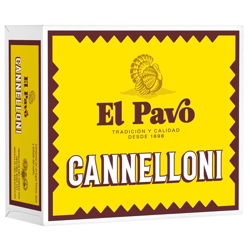 EL PAVO Pasta canelones, placas precocidas EL PAVO paquete 125 gr.20 unidades