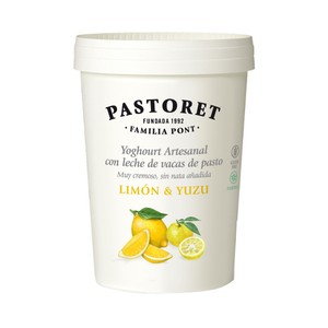 Yogur artesanal cremoso con limón y yuzu 500 g.