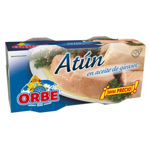 ORBE Atún en aceite 2 latas de 52 g