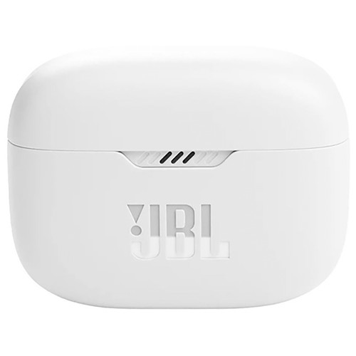 Auriculares bluetooth tipo intraditivo JBL Tune 130 NC con micrófono, cancelación de ruido, estuche de carga, color blanco.