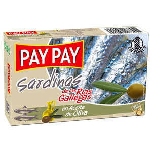 Imagen de PAY PAY Sardinas en aceite de oliva 88 g.