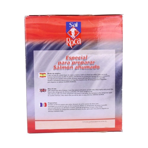 SAL ROCA Sal especial para preparar salmón ahumado SAL ROCA 1 kg.