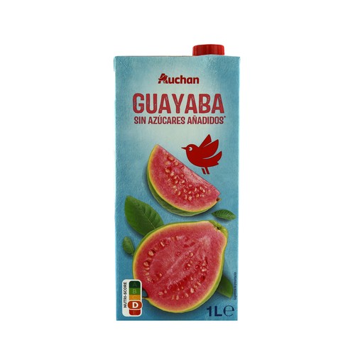 Bebida refrescante de zumo de Guayaba, sin azucares añadidos PRODUCTO ALCAMPO 1 l.