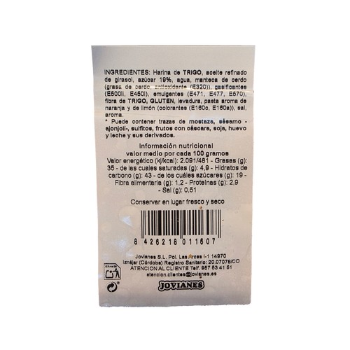Pestiño de azúcar 8 uds. 190 g.