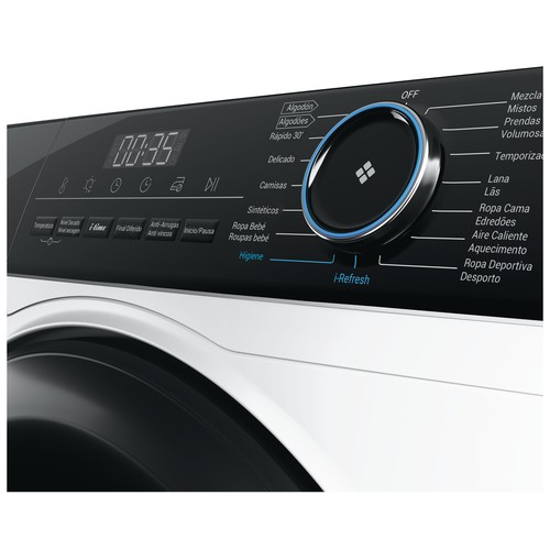 Secadora por condensación HAIER HD90-A3939-IB  capacidad de secado: 9KG,  H: 84,5cm, A: 59,5cm, F: 66,5cm.