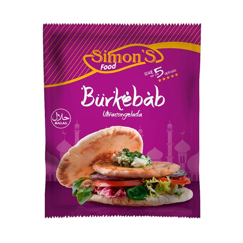 SIMON´S FOOD Hamburguesa de pollo con certificación Halal, ultracongeladas 3x80 g.