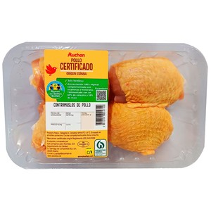 Imagen de ALCAMPO CULTIVAMOS LO BUENO  Contramuslos de pollo certificado con piel Bandeja.