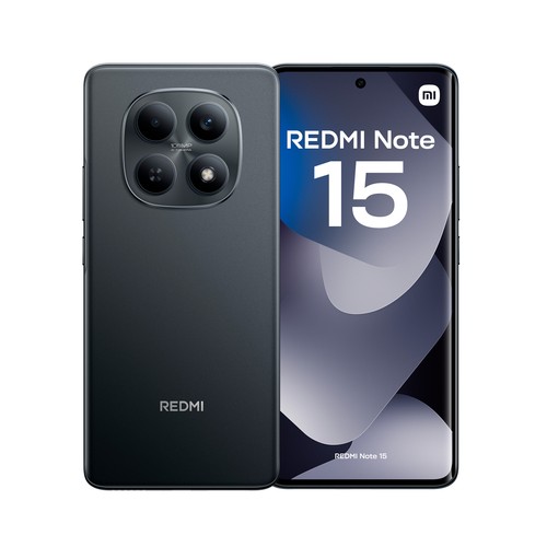 Smartphone XIAOMI Redmi Note 15 4G, 256GB, 8GB RAM color negro, pantalla 17,19cm (6,77")..