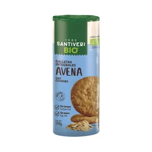 SANTIVERI Bio Gelletas integrales de avena ecológica 190 g.