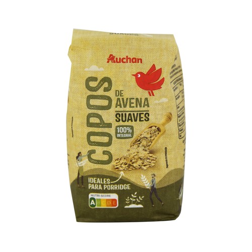 Copos de avena integrales PRODUCTO ALCAMPO 500 g.