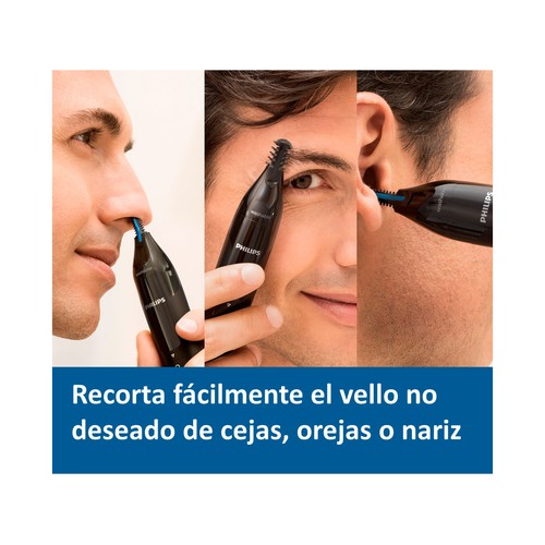Recortador de nariz y orejas PHILIPS NT1650/16, sistema de protección, resistente al agua.