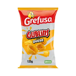 GREFUSA Snack de maíz Gublins XL sabor queso  124g