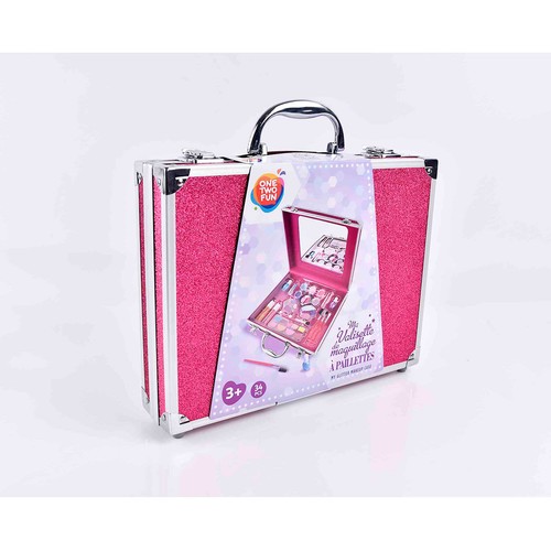 Maletin De Maquillaje Grande 34 Piezas ONE TWO FUN ALCAMPO +3 años.