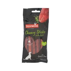 ROSEWOOD Snack sticks para perro masticable de pato 100 gr.