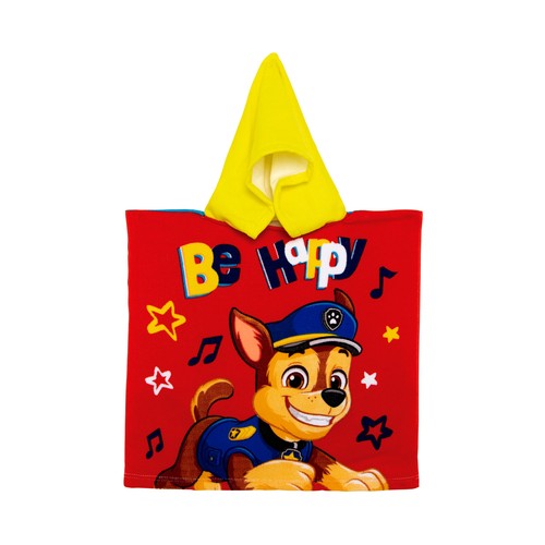Poncho infantil 50x50cm 240grs microfibra. PAW PATROL