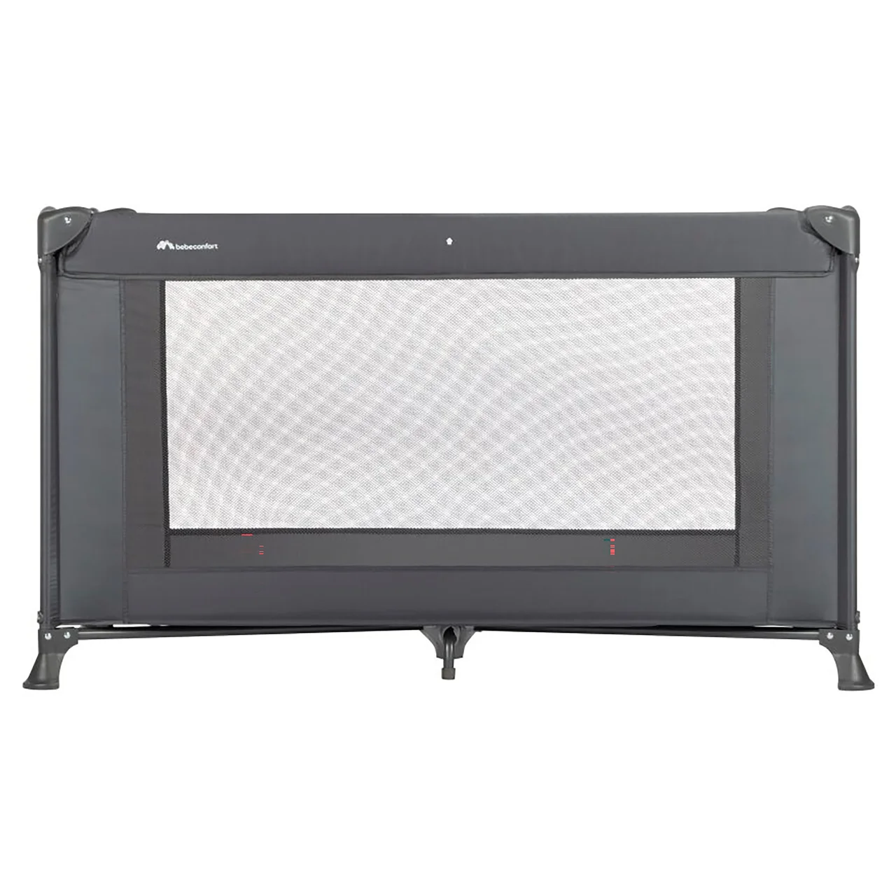 Cuna de viaje plegable, color gris grafito
