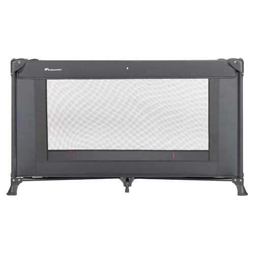Cuna de viaje plegable, color gris grafito, DOREL SOFT DREAMS.