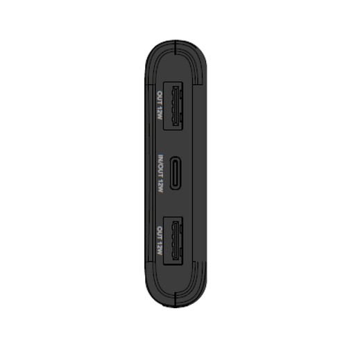 Batería portátil CELLULARLINE TKSPB10000WLK Ión, color negro, 10.000 MAh, Cable usb a - usb c incluido