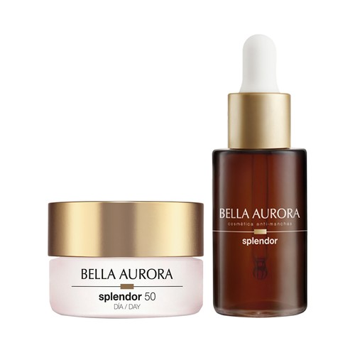 BELLA AURORA Splendor 50 Sérum iluminador antioxidante (30ml) + crema de día anti-edad (30 ml). 