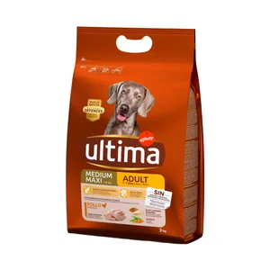 ULTIMA Comida para perro adulto a base de pollo y arroz Adult Affinity 3 kilogr,