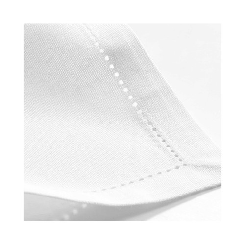Pack de 3 servilletas color blanco, 100% algodón, 40x40cm, U10