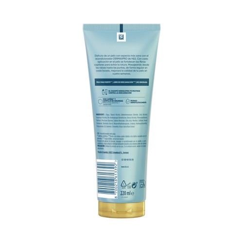 H&S Derma xpro Acondicinador revitalizador para cabello y cuero cabelludo secos y muy secos 220 ml.