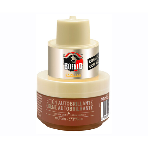 Crema con aplicador para calzado marrón BUFALO 40 mililitros