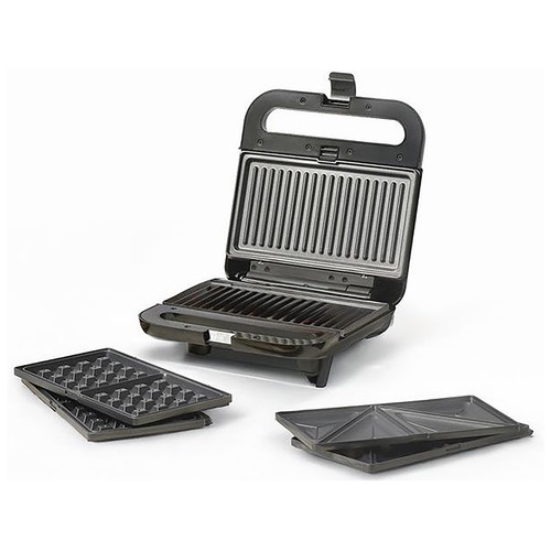 Sandwichera con grill COMELEC SA1226, 2 en 1, 1400W, placas desmontables