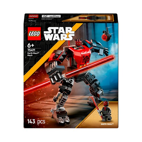 LEGO Start Wars 75411, Las Guerras Clon Meca de Darth Maul, 143 pcs +6 Años