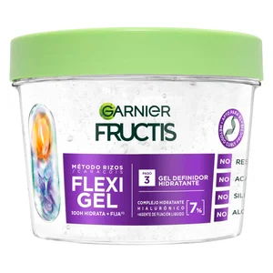 FRUCTIS de Garnier Gel definidor hidratante, método rizos, para todo tipo de rizos 370 ml.
