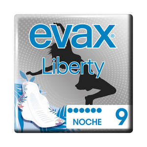 EVAX Compresas de noche con alas EVAX Liberty 9 uds.
