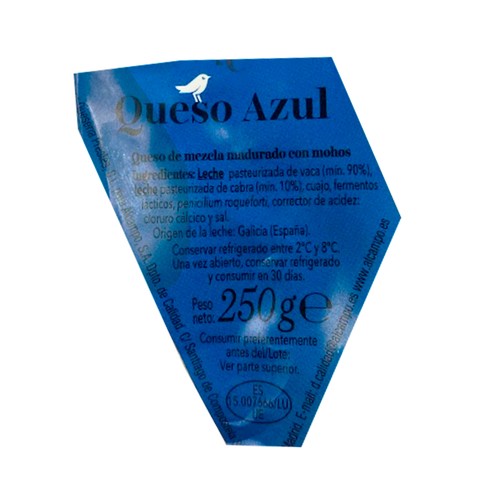 AUCHAN COLLECTION cuña de queso azul. Producto alcampo  250g