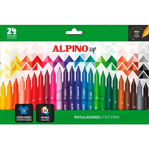 24 rotuladores finos ALPINO Up.